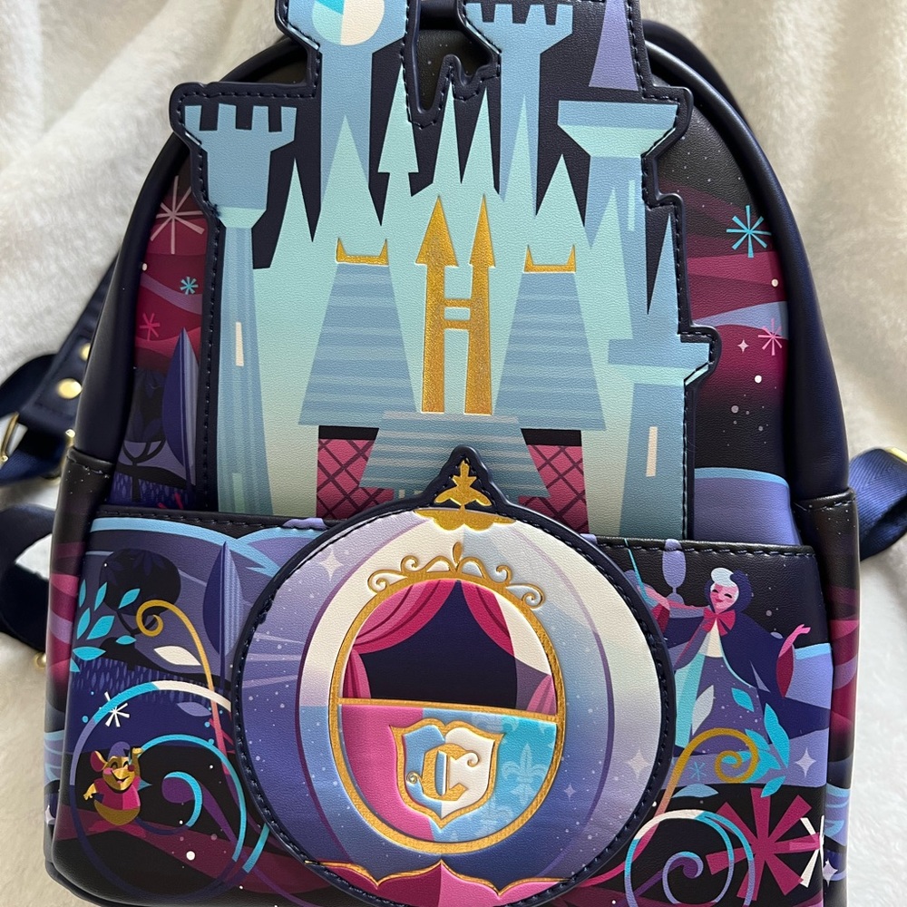 Disney Cinderella Castle Loungefly Mini Backpack